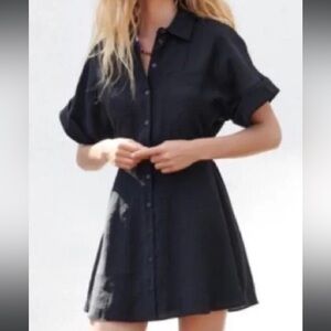 Zara Black Puff Sleeve Sundress